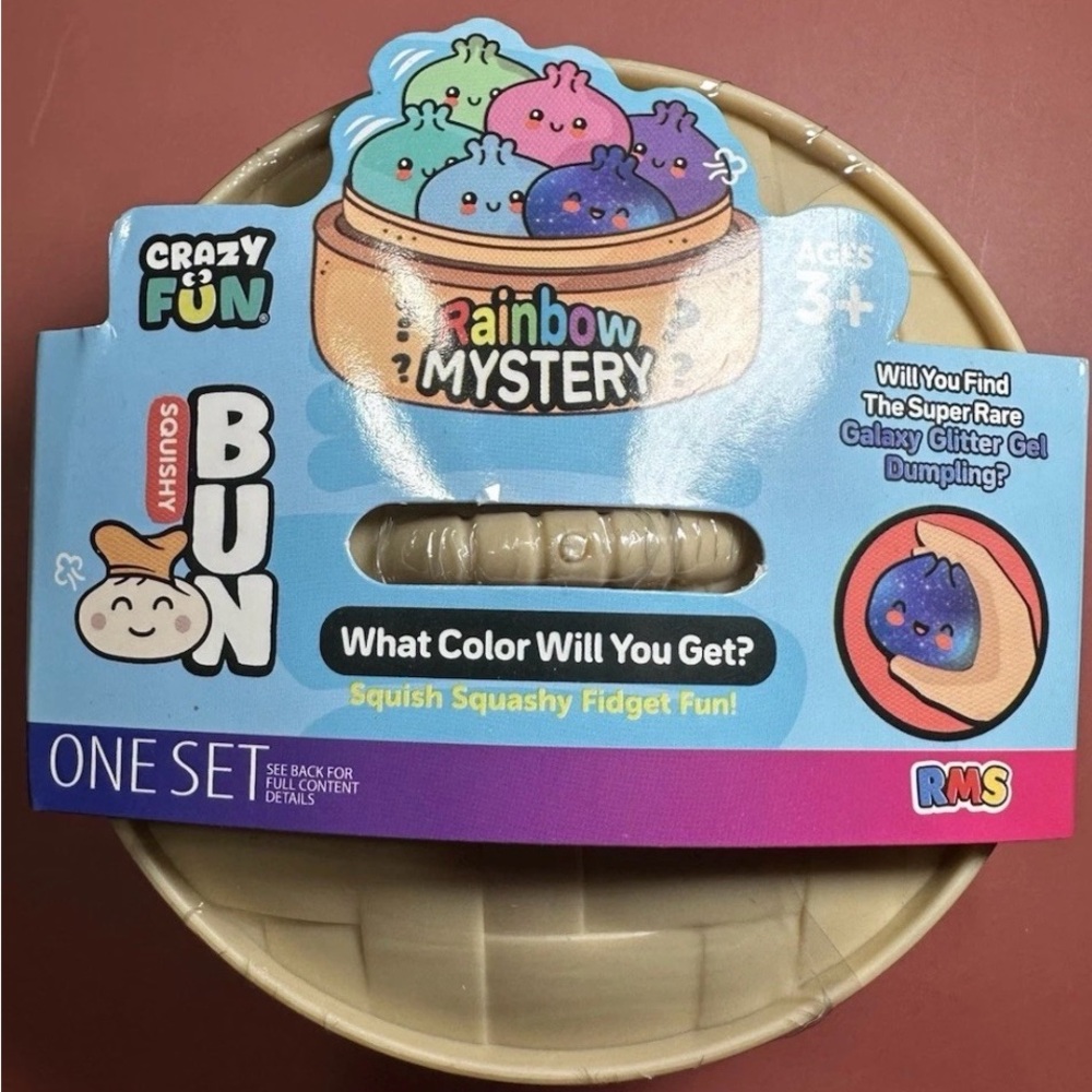 Squishy Bun Dumpling NEW Galaxy Glitter Gel Rainbow Mystery Sealed Tiktok Viral